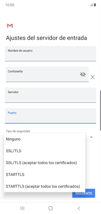 Pulsa Ninguno.