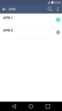 Pulsa en el campo junto a la conexión de datos para activarla.