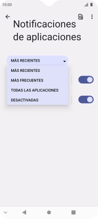 Pulsa la categoría deseada.