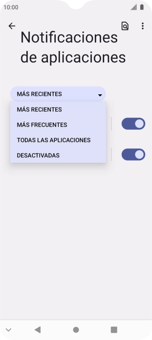 Pulsa la categoría deseada.