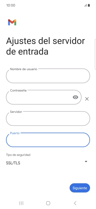 Pulsa Siguiente.