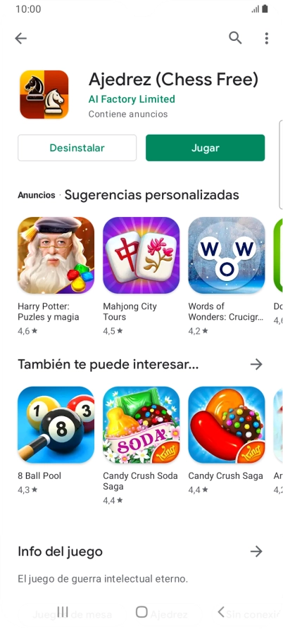 Pulsa la tecla de inicio para terminar y regresar a la pantalla de inicio.