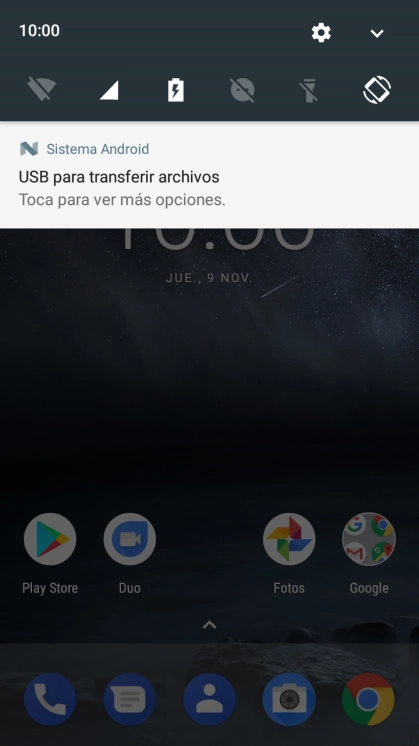 Pulsa el icono de conexiones.