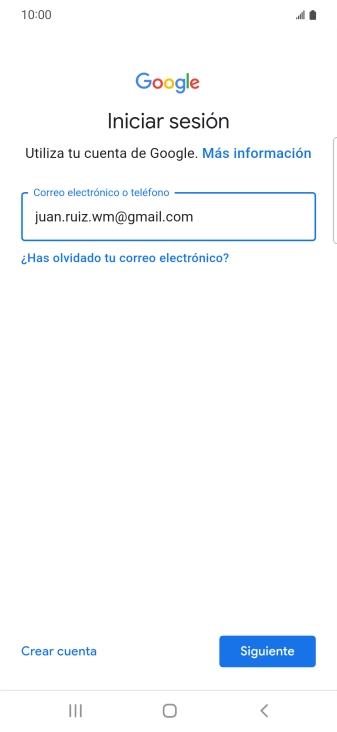 Pulsa Siguiente.