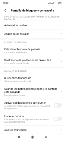 Pulsa Establecer bloqueo de pantalla.
