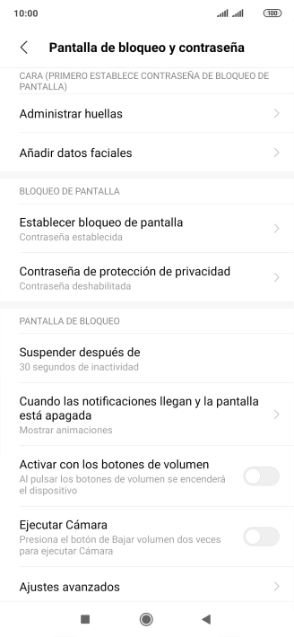 Pulsa Establecer bloqueo de pantalla.