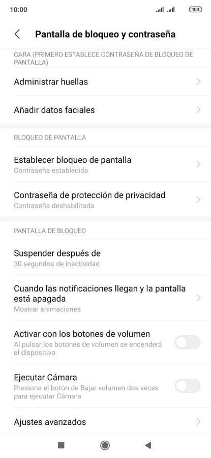 Pulsa Establecer bloqueo de pantalla.