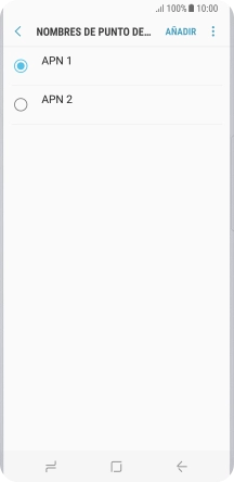 Pulsa en el campo junto a la conexión de datos para activarla.