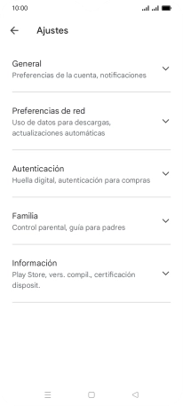Pulsa Preferencias de red.