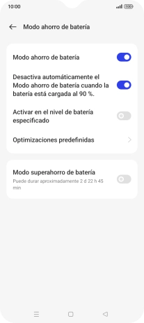 Pulsa la tecla de inicio para terminar y regresar a la pantalla de inicio.