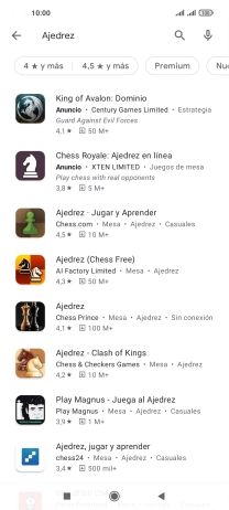 Pulsa la app deseada.