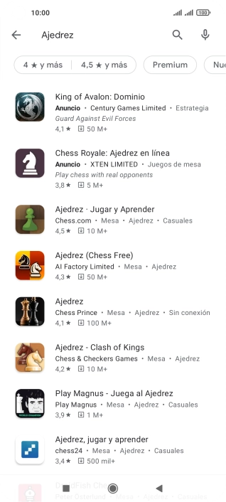 Pulsa la app deseada.