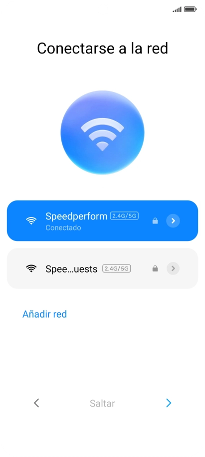 Pulsa la flecha hacia la derecha.