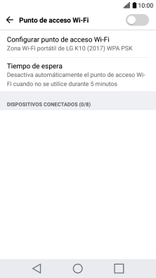 Pulsa Configurar punto de acceso Wi-Fi.