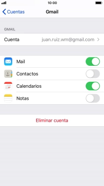 Pulsa el indicador junto a 
