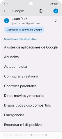 Pulsa Encontrar mi dispositivo.