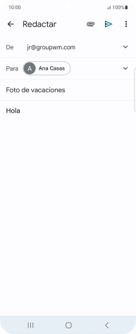Pulsa el icono de anexos.