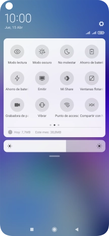 Pulsa Ahorro de batería para activar la función.