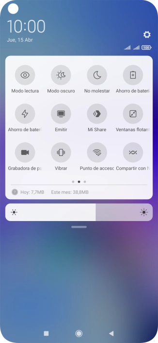 Pulsa Ahorro de batería para activar la función.