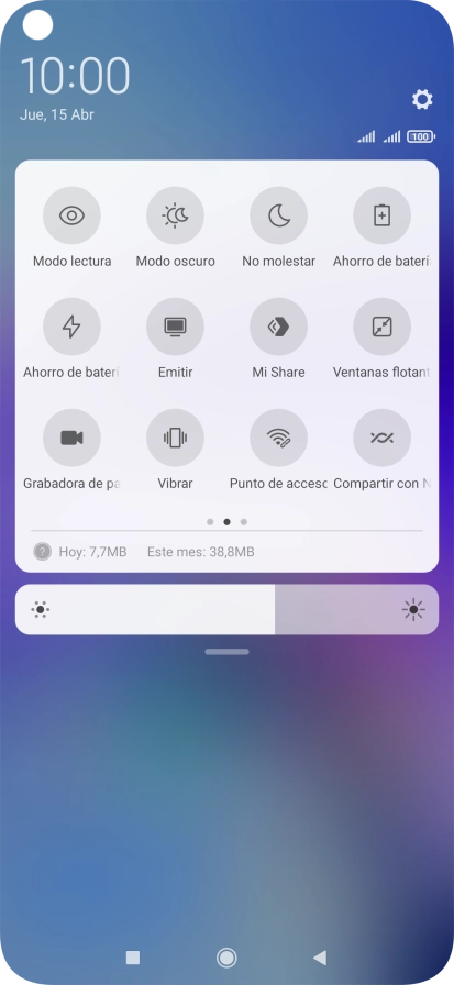 Pulsa Ahorro de batería para activar la función.