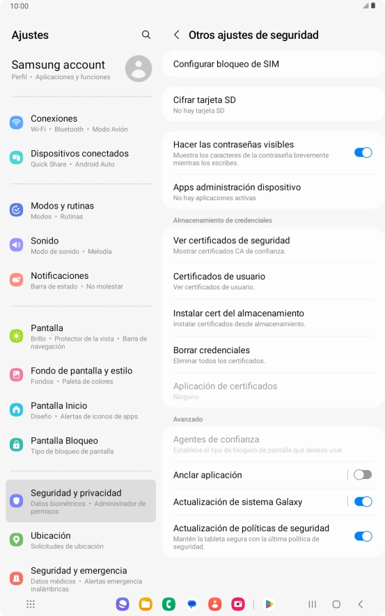 Pulsa Configurar bloqueo de SIM.
