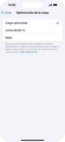 Pulsa el ajuste deseado para activar o desactivar la función.