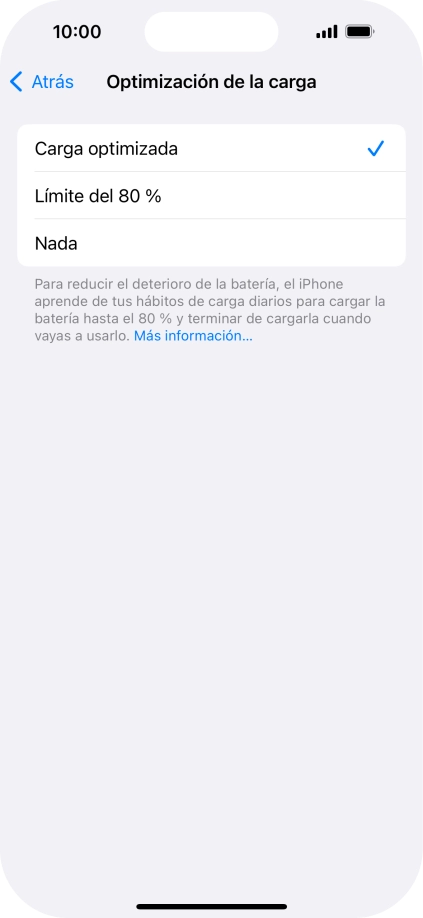 Pulsa el ajuste deseado para activar o desactivar la función.