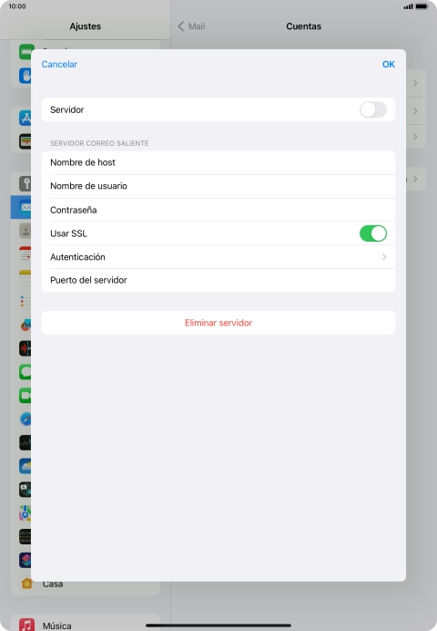 Pulsa el indicador junto a 