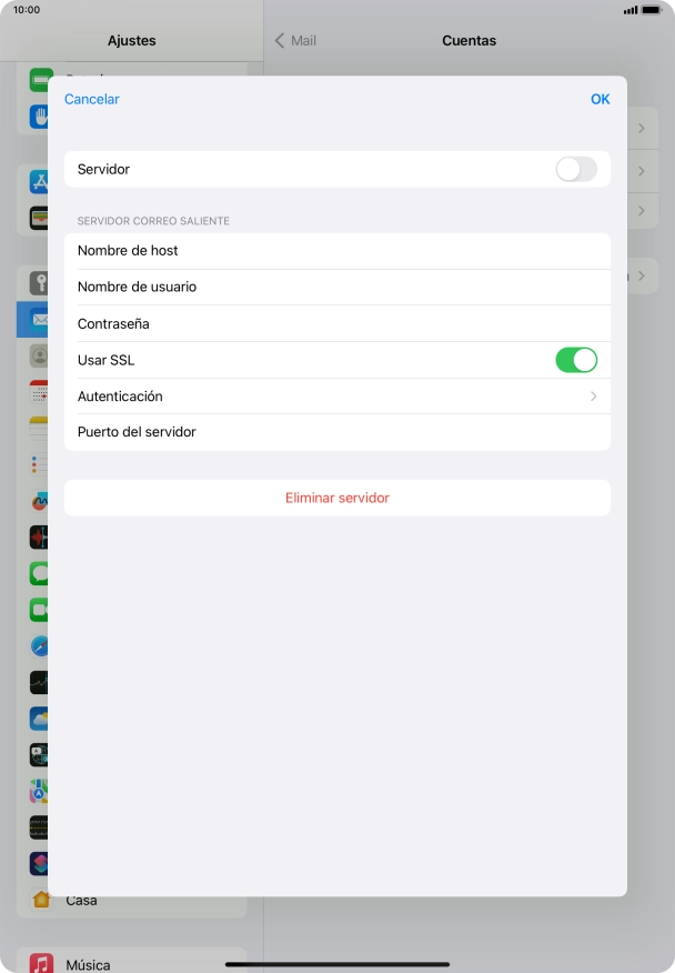 Pulsa el indicador junto a 
