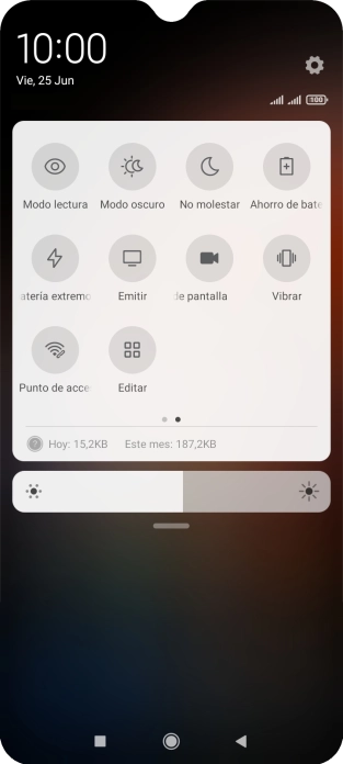 Pulsa Ahorro de batería para activar la función.