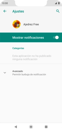 Pulsa el indicador junto a 