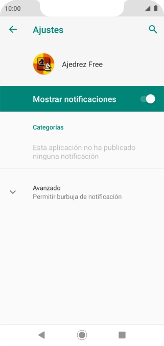 Pulsa el indicador junto a 