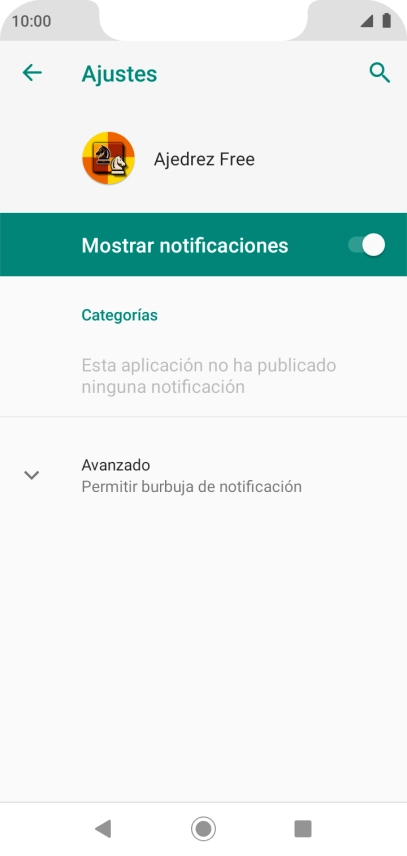 Pulsa el indicador junto a 