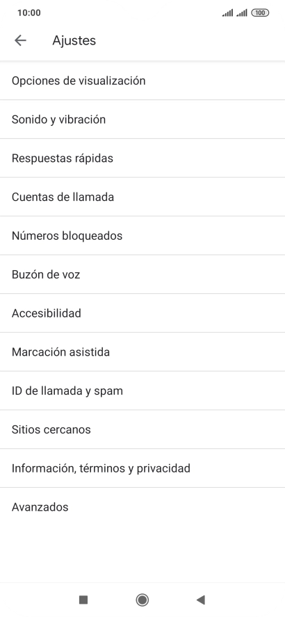 Pulsa Cuentas de llamada.