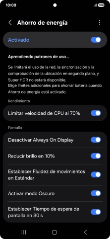 Pulsa la tecla de inicio para terminar y regresar a la pantalla de inicio.