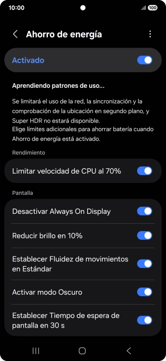 Pulsa la tecla de inicio para terminar y regresar a la pantalla de inicio.