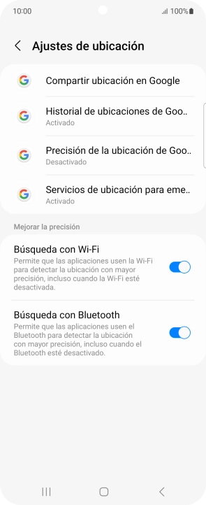Pulsa Precisión de la ubicación de Goo...