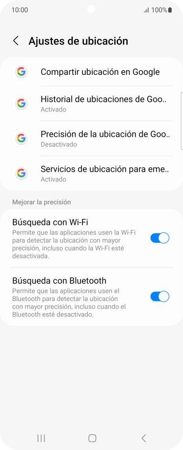 Pulsa Precisión de la ubicación de Goo...