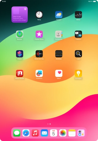Si utilizas un grupo de widgets: Desliza el dedo hacia arriba o hacia abajo sobre el grupo para seleccionar el widget deseado.