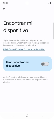 Pulsa el indicador junto a 