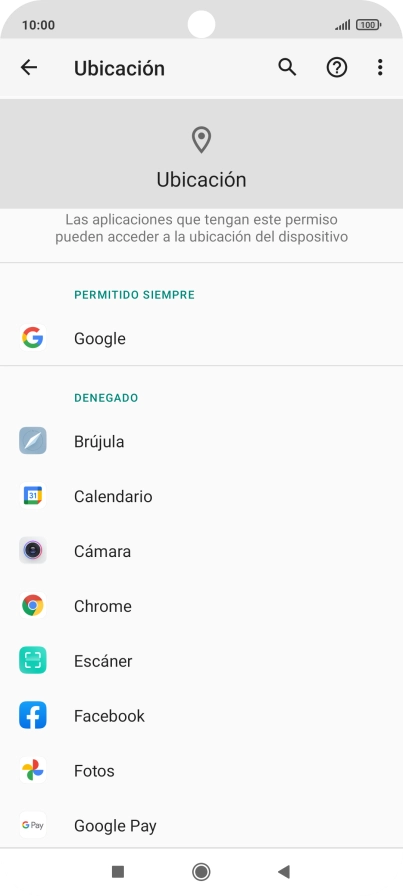 Pulsa la app deseada.