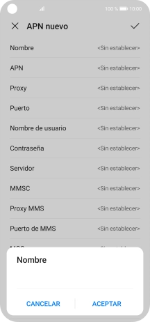 Introduce Vodafone Internet y pulsa ACEPTAR.