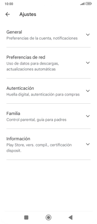 Pulsa Preferencias de red.