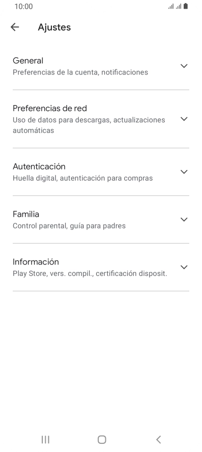 Pulsa Preferencias de red.
