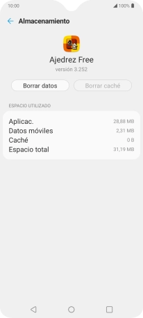 Pulsa la tecla de inicio para terminar y regresar a la pantalla de inicio.