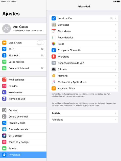 Pulsa Localización.