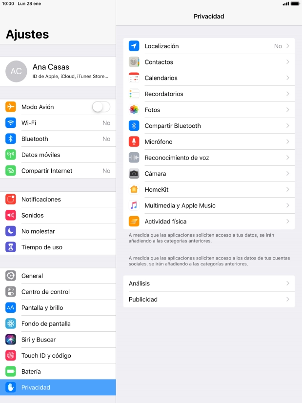 Pulsa Localización.