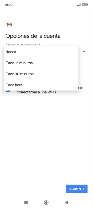 Pulsa el ajuste deseado.
