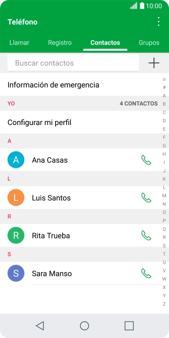 Pulsa el icono de menú.