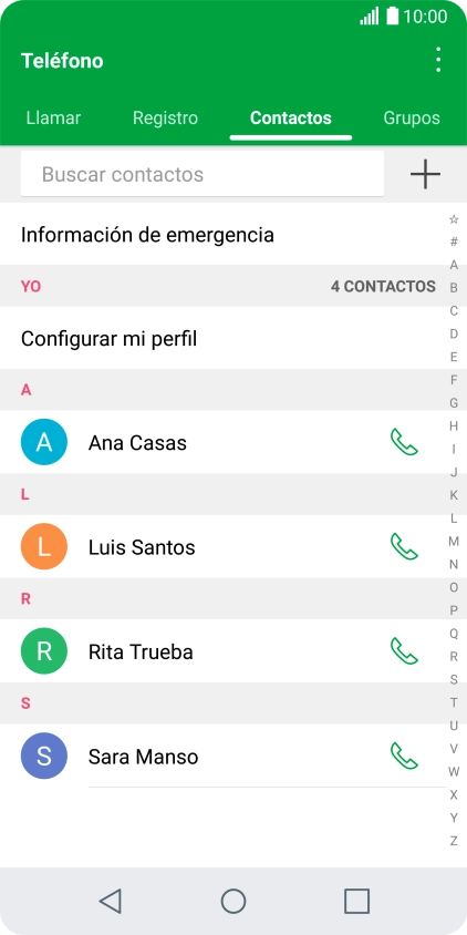 Pulsa el icono de menú.